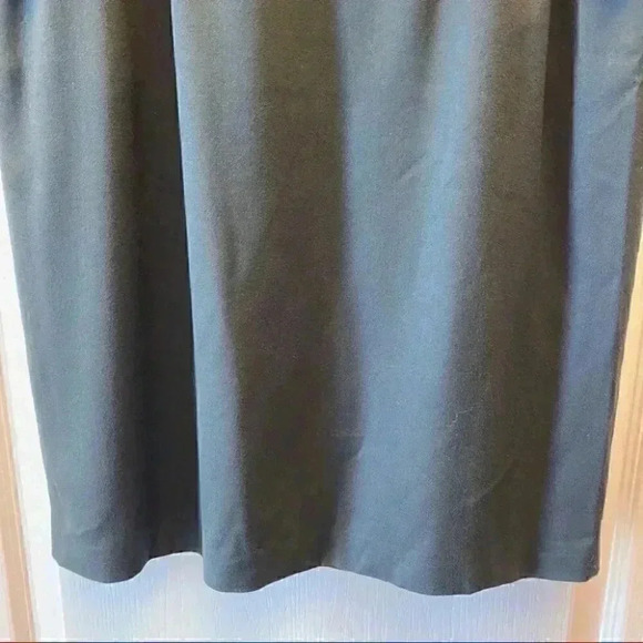 Vintage Wool  Pencil Skirt Side Pockets Lined Green Size 10 - Picture 6 of 16
